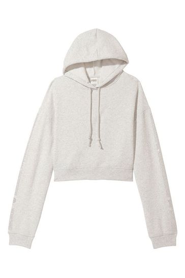 Grey cropped deals hoodie