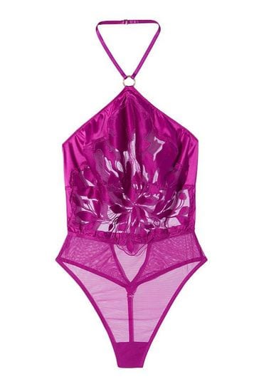 Buy Victoria s Secret High Neck Floral Cutout Teddy from Next