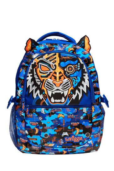Smiggle Blue Hey There Classic Attachable Backpack