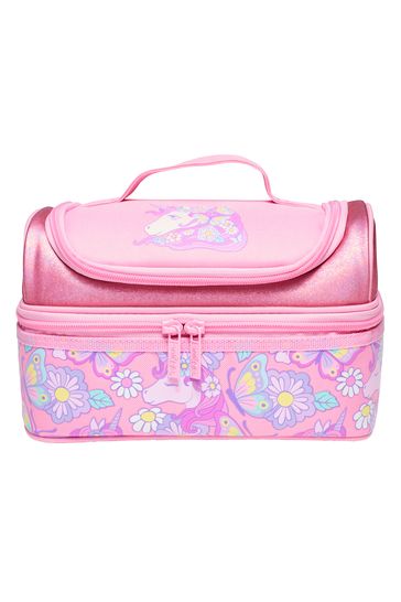 Smiggle Pink Hey There Double Decker Lunchbox