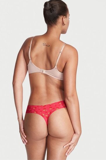 Buy Victoria's Secret Strawberry Pink NoShow Thong Knickers from Next Latvia