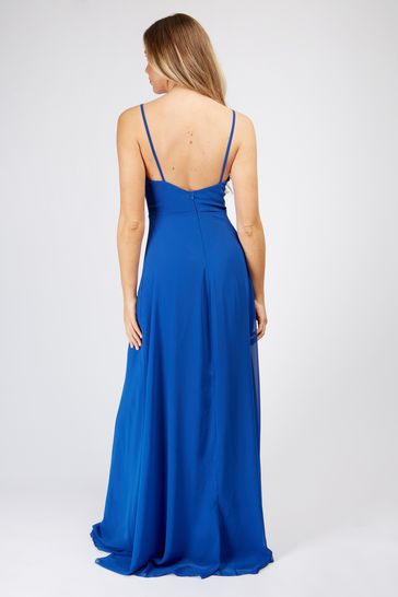 Royal blue maxi dress uk on sale
