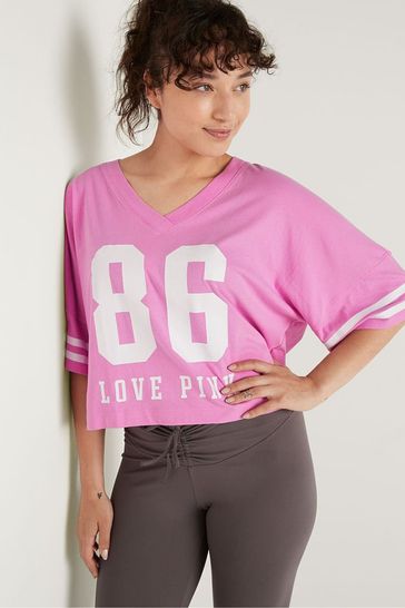 Victoria secret hotsell pink varsity jacket