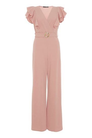 Quiz pink batwing jumpsuit online