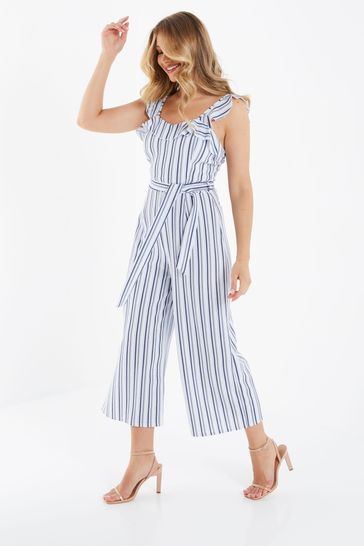 Quiz striped deals jumpsuit