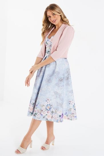 Quiz pink cheap cropped jacket