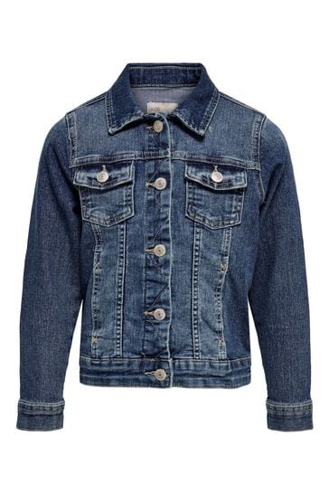 Buy ONLY KIDS Blue Denim Jacket from Next Luxembourg