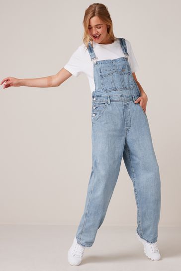 loose fit dungarees