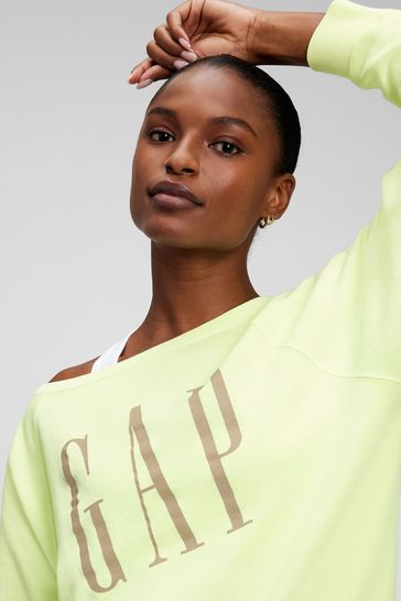 Buy Gap Green Vintage Soft Boat Neck Sweatshirt from Next Ireland