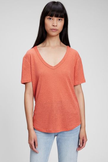 Gap linen t shirt clearance