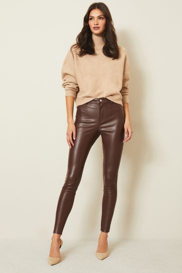 Lipsy faux leather leggings cheap