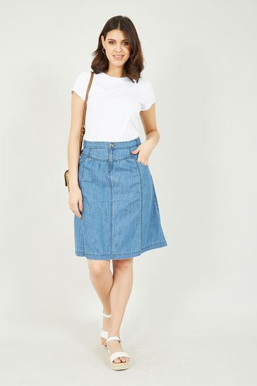 Buy Yumi Blue A Line Denim Skirt from Next Luxembourg