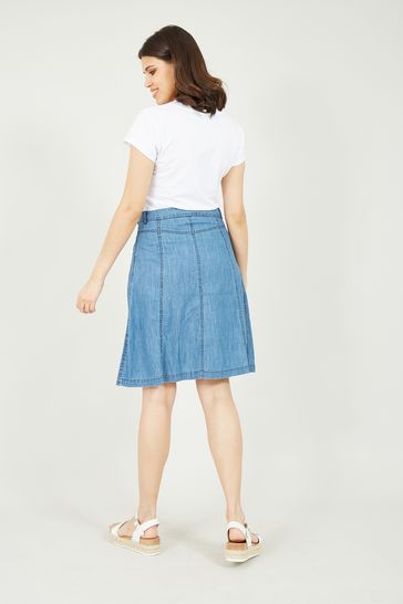 Buy Yumi Blue A Line Denim Skirt from Next Luxembourg