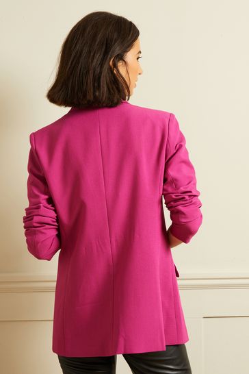 Love Roses Orchid Pink Premium Relaxed Single Breasted Blazer