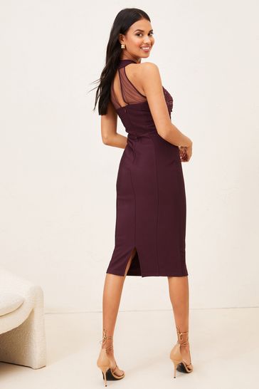 Lipsy art sales bodycon midi dress