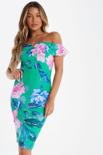 Green bardot dress quiz online