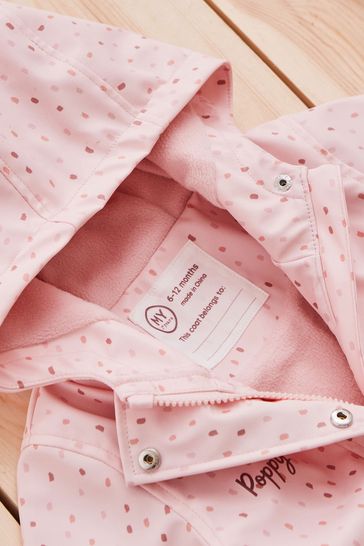 Light pink rain mac online