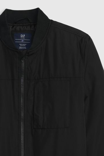 Gap black hotsell bomber jacket