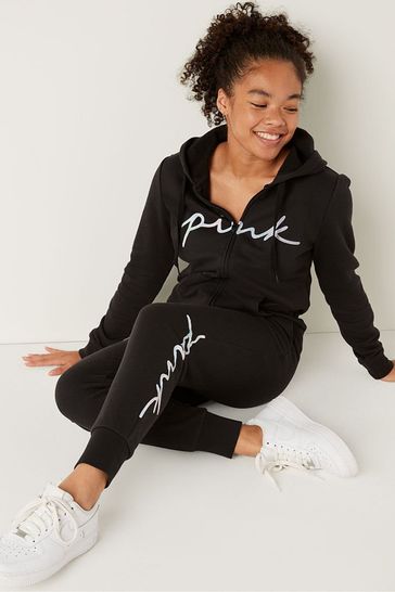 Black and white victoria secret hoodie shop
