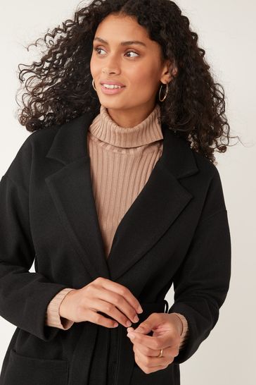 Black wrap outlet puffer jacket topshop