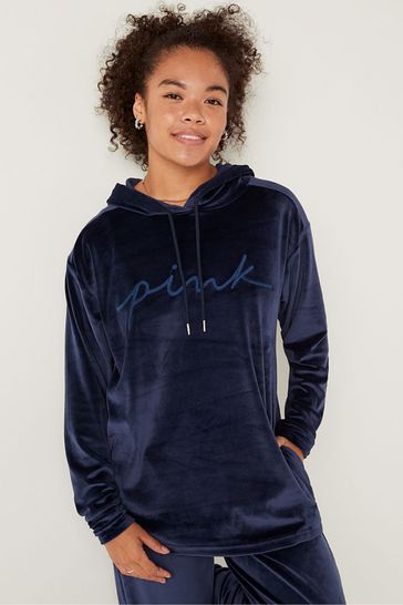 Navy blue victoria secret hoodie sale