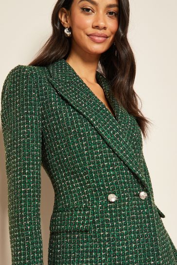 Green store military blazer