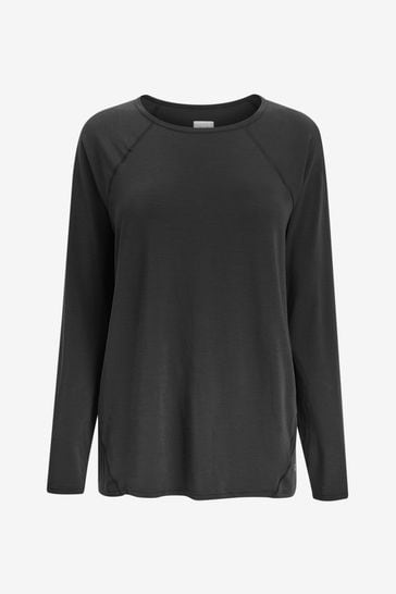 Buy Gap Black Maternity Long Sleeve Breathable T Shirt from Next
