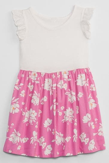 Gap eyelet sales flutter dress