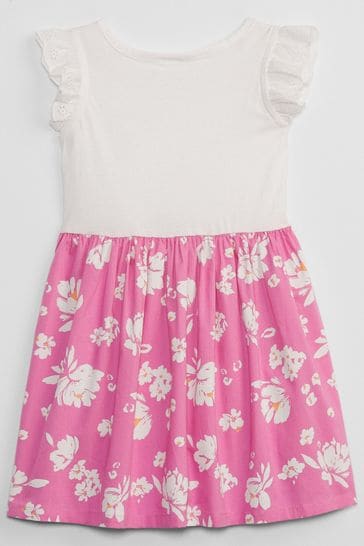 Gap eyelet store flutter dress