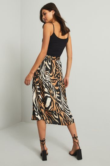 Lipsy leopard midi skirt discount