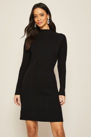 All black store sweater dress