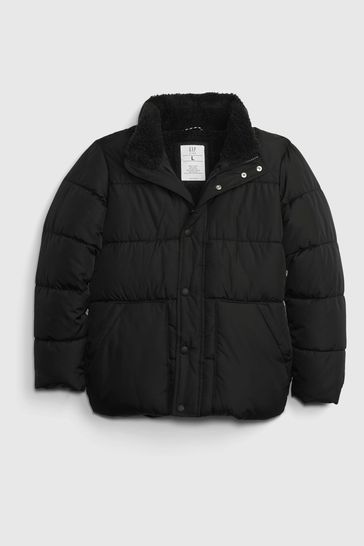 Black sherpa sales lined jacket