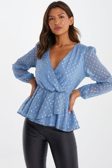 Quiz polka dot 2025 top