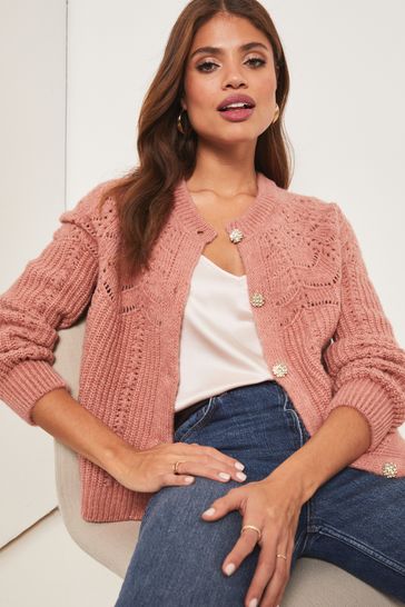 Pointelle deals cardigan next