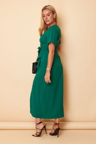 Heat wrap maxi dress second female online
