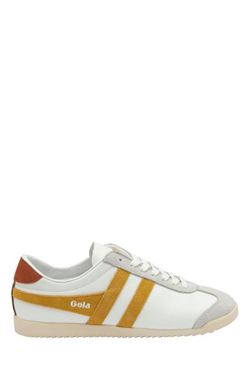 Gola White/ Yellow /Orange Ladies' Bullet Pure Lace-Up Trainers