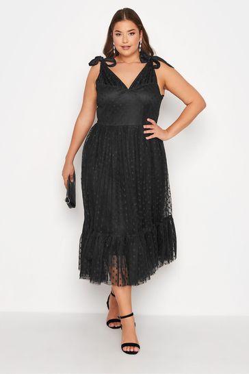 Mesh best sale tiered dress