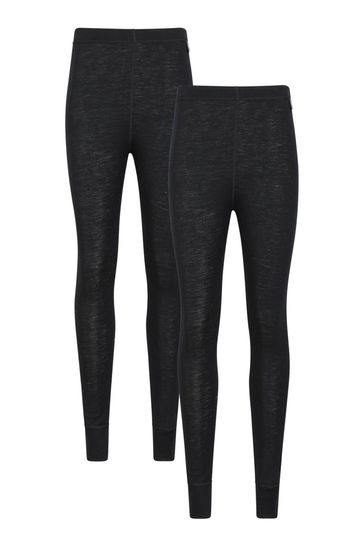 Mountain Warehouse Black Merino Womens Thermal Pants Multipack