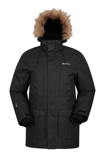 Buy Mountain Warehouse Black Gorge Waterproof Mens Long Jacket from Next Denmark