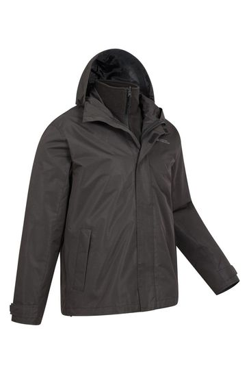 Buy Mountain Warehouse Black Fell Mens 3 in 1 Water Resistant