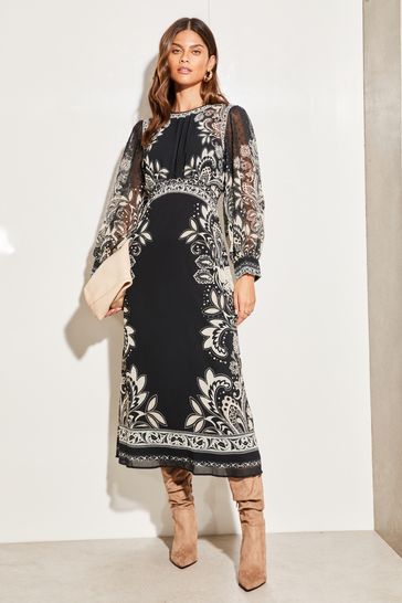 Black and white lipsy dress sales