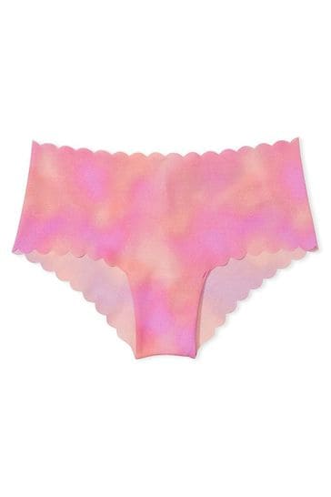 Vs Victorias Secret Pink Cotton Bikini Panty Underwear White Rainbow Tie  Dye XS