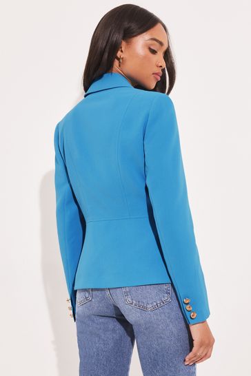 Buy Lipsy Cyan Military Tailored Button Blazer from Next Lithuania