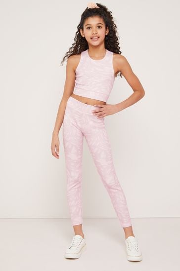 High waisted girls top leggings