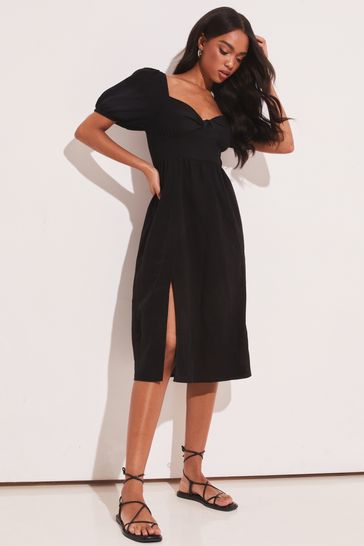 Black sweetheart shop midi dress
