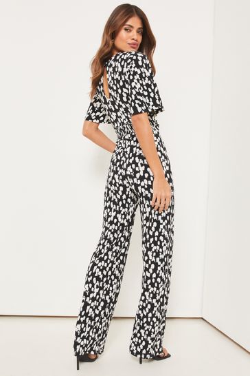 Lipsy leopard outlet print jumpsuit
