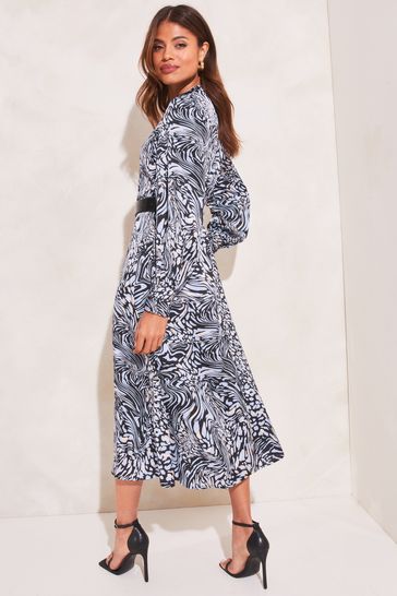 Lipsy zebra print shirt dress outlet