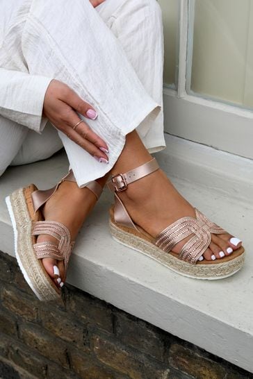 Flatforms rose gold online