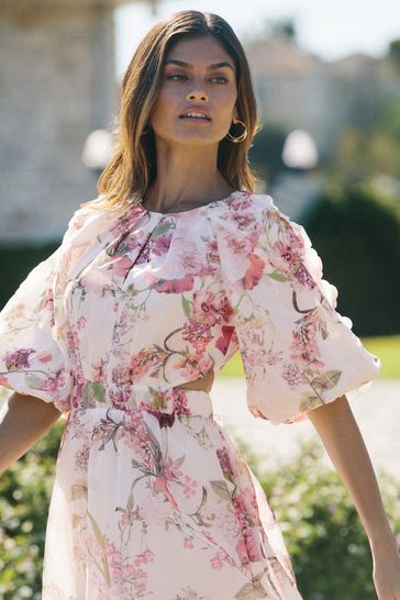 Lipsy floral sales skater dress