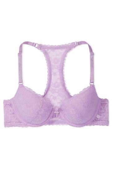 Buy Victoria's Secret Silky Lilac Lightly Lined Demi Racerback Bra